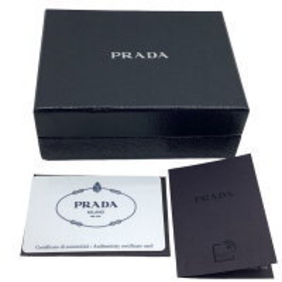 PRADA Saffiano Bifold Wallet Snap Zipper Leather Red - Picture 16 of 16